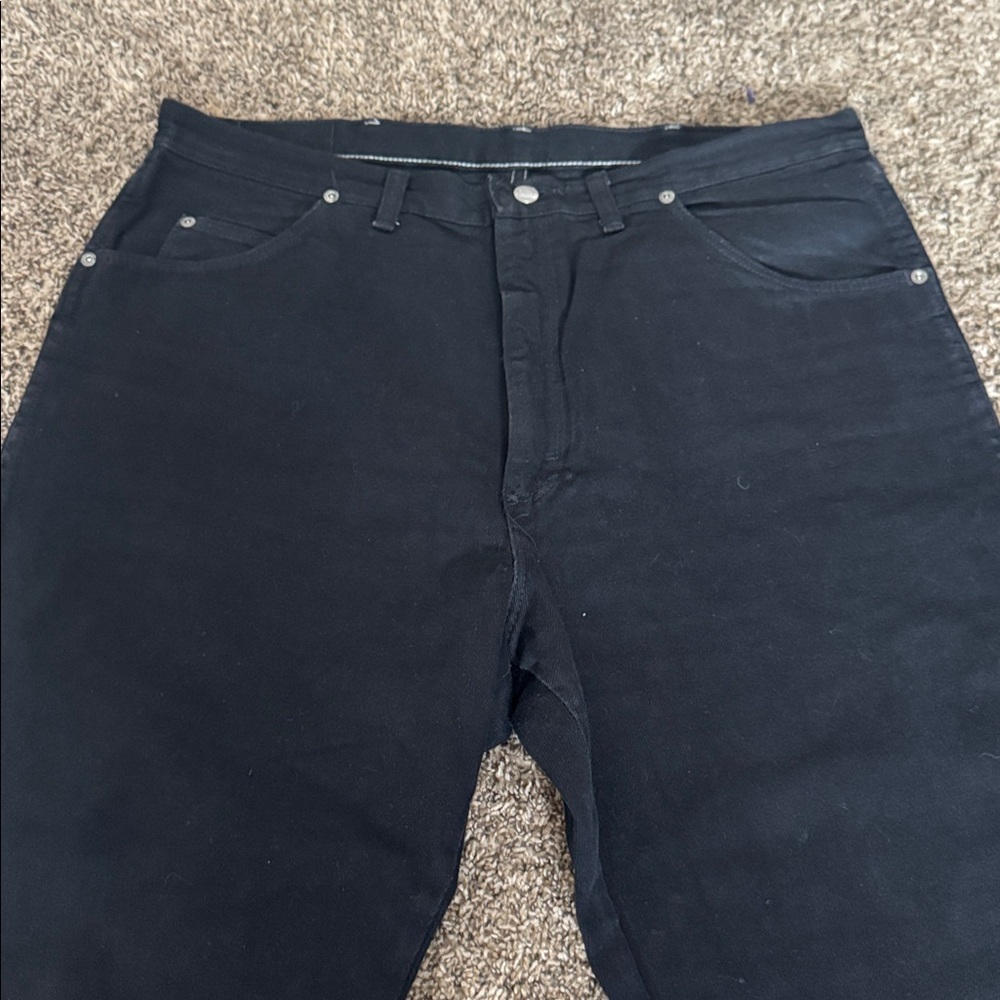 Wrangler Five Star 38 x 30 Black Relaxed Fit - Picture 3 of 8